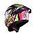 CAPACETE TEXX FECHADO SPIHE MAASAI VERDE ROSA - Imagem 3