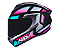 CAPACETE ASX DRAKEN SPIRIT BRILHO PRETO/TIFFANY/PRATA - Imagem 1