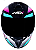 CAPACETE ASX DRAKEN SPIRIT BRILHO PRETO/TIFFANY/PRATA - Imagem 3