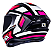 CAPACETE ASX DRAKEN SPIRIT BRILHO PRETO/ROSA/BRANCO - Imagem 3