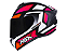 CAPACETE ASX DRAKEN SPIRIT BRILHO PRETO/ROSA/BRANCO - Imagem 1