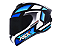 CAPACETE ASX DRAKEN SPIRIT BRILHO PRETO/AZUL/BRANCO - Imagem 2