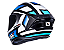 CAPACETE ASX DRAKEN SPIRIT BRILHO PRETO/AZUL/BRANCO - Imagem 3