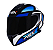 CAPACETE ASX DRAKEN SPIRIT BRILHO PRETO/AZUL/BRANCO - Imagem 1