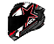 CAPACETE ASX DRAKEN PILOT FOSCO PRETO/VERMELHO/CINZA - Imagem 1