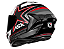 CAPACETE ASX DRAKEN PILOT FOSCO PRETO/VERMELHO/CINZA - Imagem 3