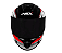 CAPACETE ASX DRAKEN PILOT FOSCO PRETO/VERMELHO/CINZA - Imagem 2