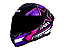 CAPACETE ASX DRAKEN PILOT BRILHO PRETO/LILAS/ROSA - Imagem 2