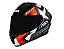 CAPACETE ASX DRAKEN PILOT BRILHO PRETO/VERMELHO/VERDE 56/S - Imagem 2