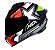 CAPACETE ASX DRAKEN PILOT BRILHO PRETO/VERMELHO/VERDE 56/S - Imagem 1