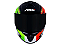 CAPACETE ASX DRAKEN PILOT BRILHO PRETO/VERMELHO/VERDE 56/S - Imagem 3