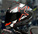 CAPACETE ASX DRAKEN PILOT BRILHO PRETO/BRANCO/VERMELHO 56/S - Imagem 2