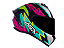 CAPACETE ASX DRAKEN THUNDER BRILHO PRETO/ROSA/TIFFANY 56/S - Imagem 2