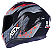 CAPACETE ASX DRAKEN THUNDER BRILHO PRETO/CINZA/VERMELHO - Imagem 2