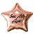 Balão Estrela Metalizado Personalizado para Despedida de Solteira - Imagem 1