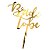 Topper de Bolo Bride to Be Metalizado Dourado - Imagem 1