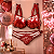 Kit Balão Metalizado Lingerie Vermelho — Sutiã e Calcinha (2 peças) - Imagem 3