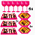 Kit Festa — 6 Taças Aliança + 6 Bandejas (3 Retangulares e 3 Hexagonais) | Preto, Pink ou Tiffany - Imagem 1