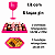 Kit Festa — 6 Taças Aliança + 6 Bandejas (3 Retangulares e 3 Hexagonais) | Preto, Pink ou Tiffany - Imagem 5