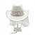 Chapéu country cowboy boiadeira Noiva com véu - Imagem 1