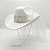 Chapéu country cowboy boiadeira Noiva com véu - Imagem 2