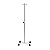 SUPORTE PARA SORO ALT. REG. C/ RD HASTE INOX - Imagem 1