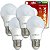 KIT 4 Lâmpadas Superled Ouro 9w Bivolt 6500k E27 Econômica - Imagem 1