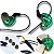 Fone In Ear Monitor Retorno de Palco Alta Definição Verde - Imagem 1
