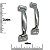 Puxador de Metal Para Moveis – Kit com 2 Peças - Imagem 2