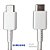 Cabo USB Tipo C Duplo Original Samsung S21 S22 S23 Branco - Imagem 4