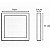 5 Painel Embutir Luminária LED 6W Quadrado Branco Frio 6500K - Imagem 3