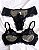 Conjunto de lingerie Pandora em tule e renda sem bojo com aro de sustentação - Imagem 3