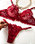 Conjunto de lingerie Melissa em tule bordado e renda sem bojo com aro de sustentação - Imagem 1