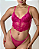 Conjunto de lingerie Ludimila em tule bordado e renda sem bojo com aro de sustentação - Imagem 3