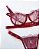 Conjunto de lingerie meia taça Tiffany em tule bordado e renda sem bojo com aro de sustentação - Imagem 9