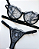 Conjunto de lingerie meia taça Tiffany em tule bordado e renda sem bojo com aro de sustentação - Imagem 2