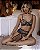 Kit de lingerie Thaís (Conjunto + Cinta Liga + Chocker) sem bojo com aro de sustentação - Imagem 9