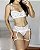 Kit de lingerie Pamela ( conjunto + cinta Liga) sem bojo com aro de sustentação - Imagem 2