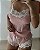 Baby doll canelado Zoe com detalhes em renda Chantilly - Imagem 4