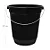 BALDE PLASTICO ECO 13,5L PRETO JAGUAR - Imagem 1