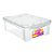 CAIXA ORGANIZADORA PLASTICA 13,5L MEDIA BAIXA CRISTAL ORDENE 21001 - Imagem 1