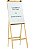 CAVALETE P/FLIP CHART C/QUADRO BRANCO 60X90 MADEIRA SOUZA - Imagem 1