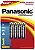 PILHA PALITO ALCALINA AAA LEVE 4 PAGUE 3 UN LR03XAB/L4P3 PANASONIC - Imagem 1
