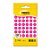 ETIQUETA REDONDA COLORIDA TP-12 ROSA NEON PIMACO C/210 - Imagem 1