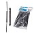GRAMPO TRILHO PLASTICO PCT C/50UN DELLO PRETO - Imagem 1