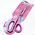 TESOURA USO GERAL ACRILEX 19CM ROSA - Imagem 1