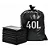 SACO DE LIXO 40L PRETO REFORÇADO 6MC C/50 PV - Imagem 1