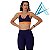 Conjunto Use Aptitude Choices Up Top Elástico Laranja Neon Calça Azul Marinho - Imagem 1
