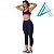 Conjunto Use Aptitude Choices Up Top Elástico Rosa Neon Calça Azul Marinho - Imagem 1