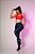 Conjunto Use Aptitude Attack Top Wonder Cruzado Na Frente Vermelho e Calça Trilobal Bicolor Azul Marinho - Imagem 2
